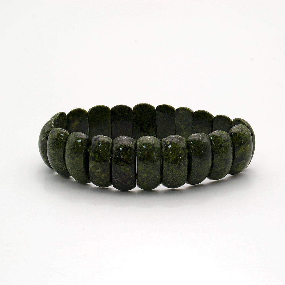 Фото товара браслет из змеевика сегмент 22*10 мм