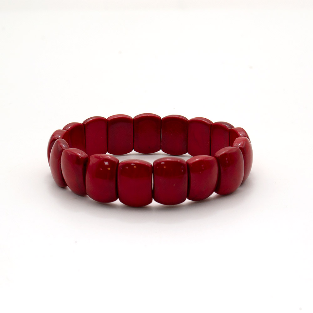 Браслет из коралла имитации прямоугольник 15*10 мм