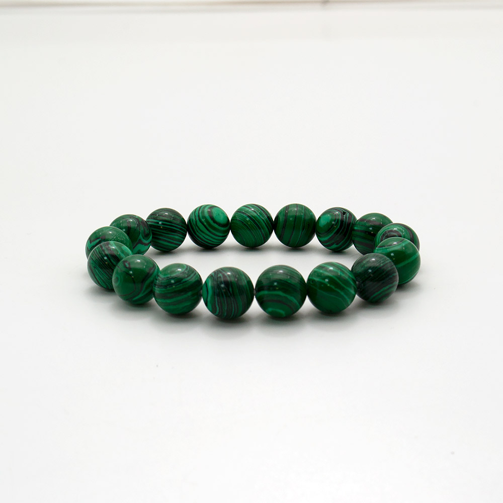 Браслет из малахита имитации 12 мм