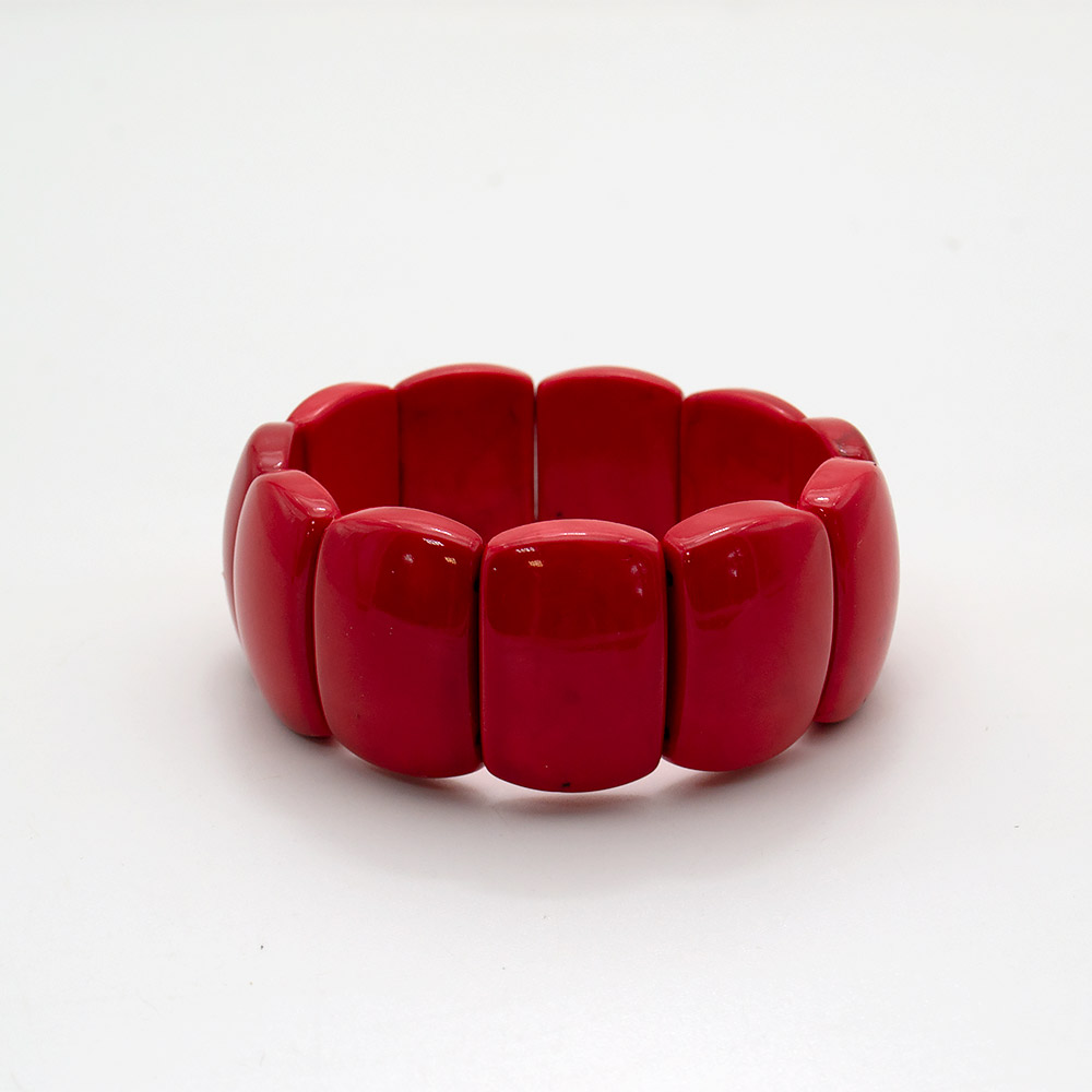 Браслет из коралла имитации прямоугольник 25*17 мм