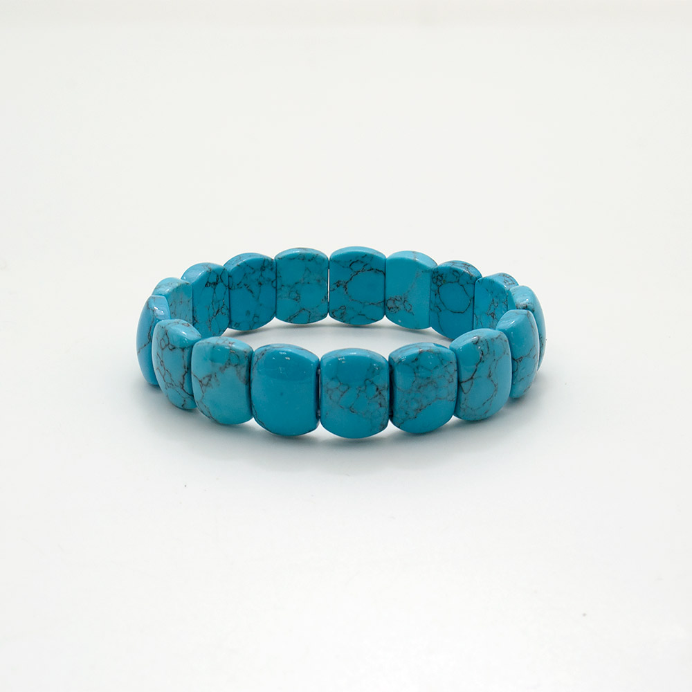 Браслет из бирюзы имитации прямоугольник 15*10 мм