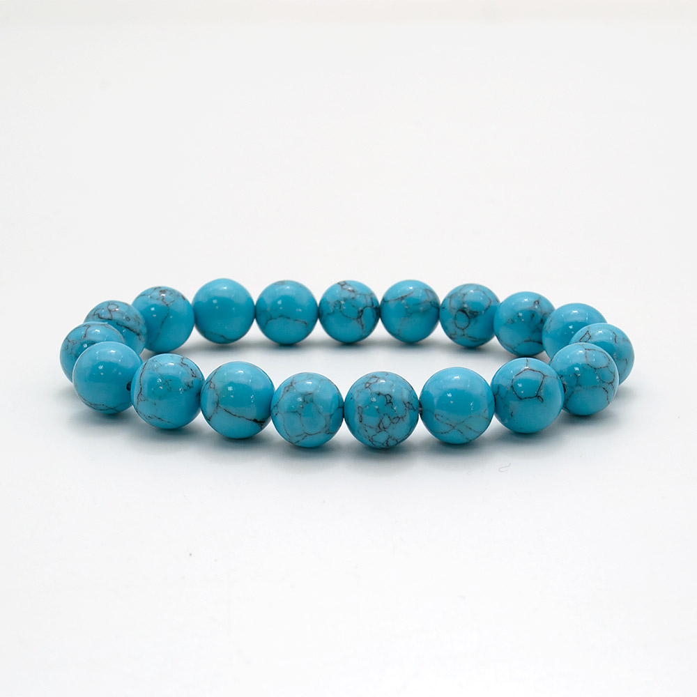Браслет из бирюзы имитации 10 мм