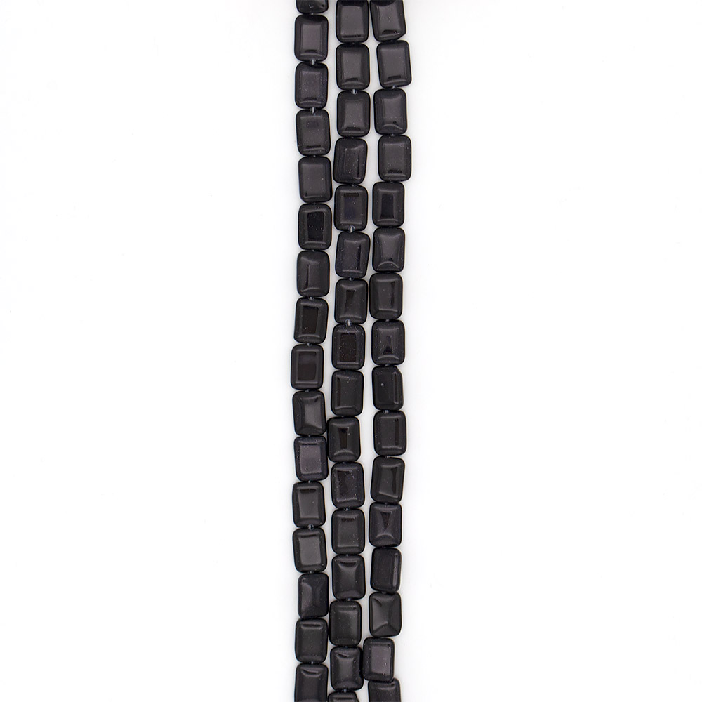 Фото товара авантюрин синтетический синий прямоугольник 18*13 мм