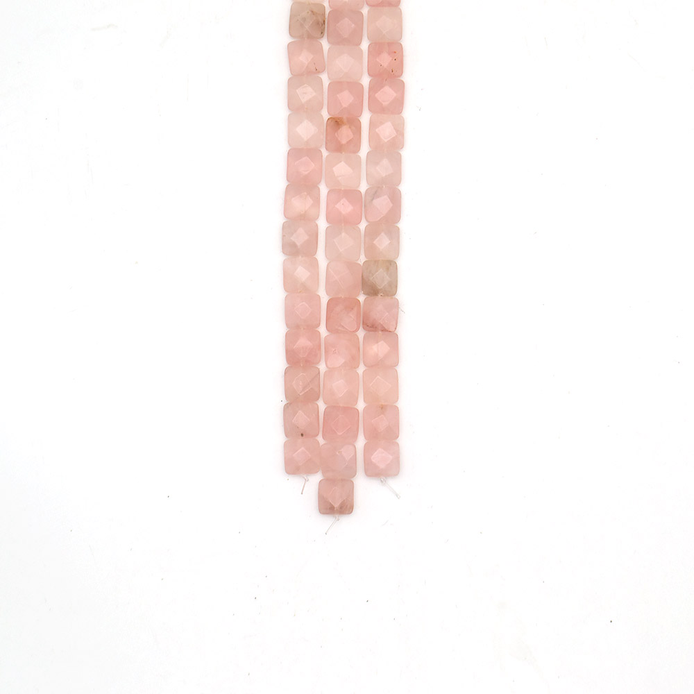 Фото товара розовый кварц квадрат 12*12 мм грань