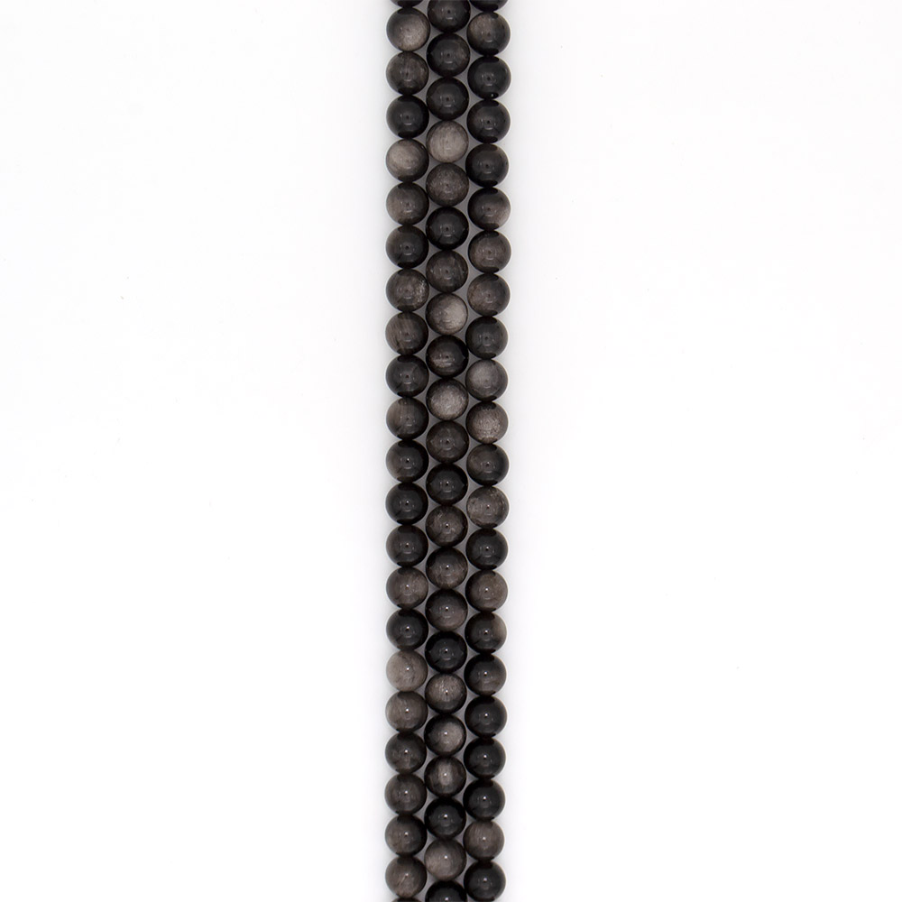 Фото товара обсидиан серебристый шар 12 мм