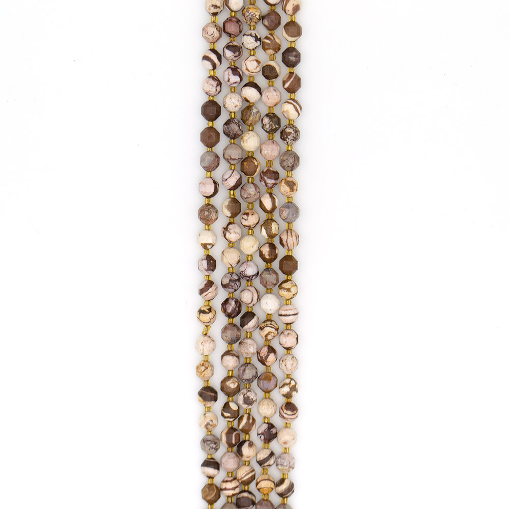 Фото товара яшма зебровая биконус грань 8 мм