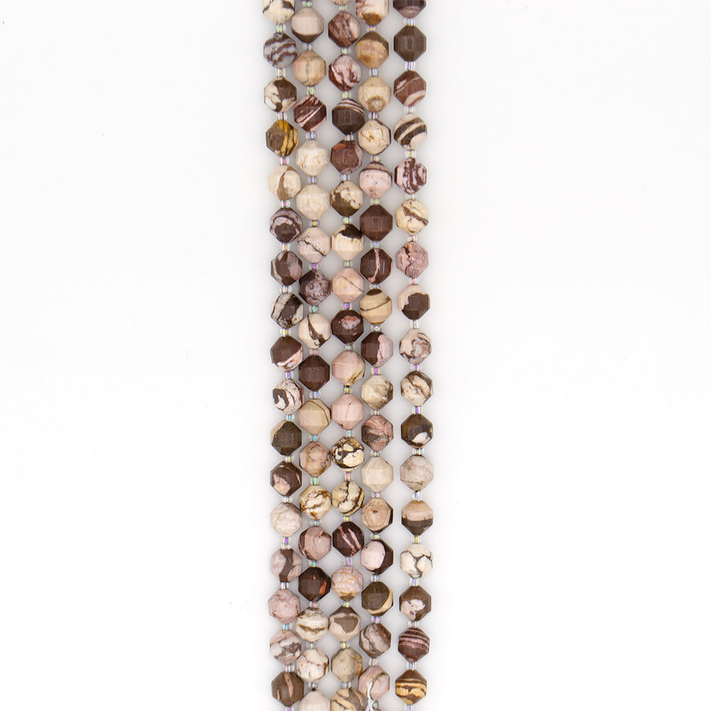 Фото товара яшма зебровая биконус грань 10 мм