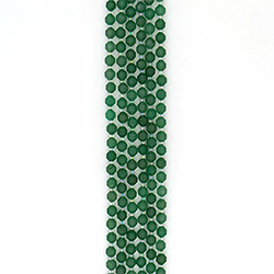 Авантюрин зеленый натура биконус грань 8 мм