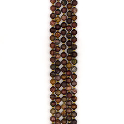 Яшма Пикассо биконус грань 10 мм