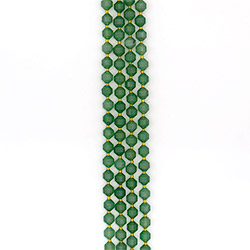 Авантюрин зеленый натура биконус грань 10 мм