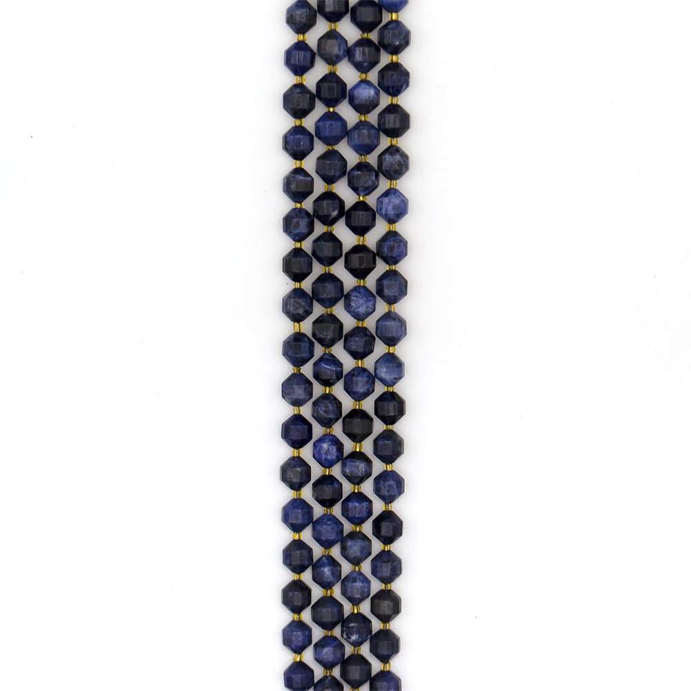 Фото товара содалит темный биконус грань 10 мм