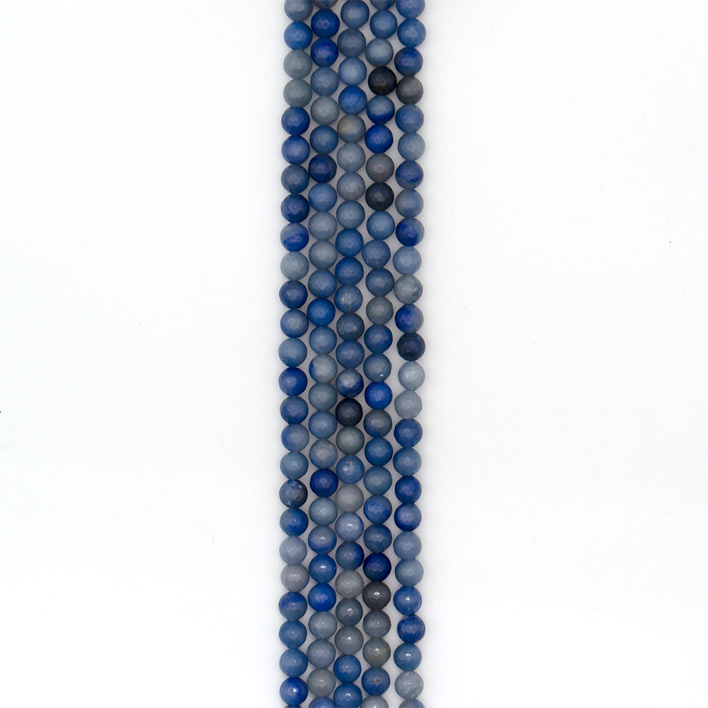 Фото товара авантюрин синий натура грань 8 мм