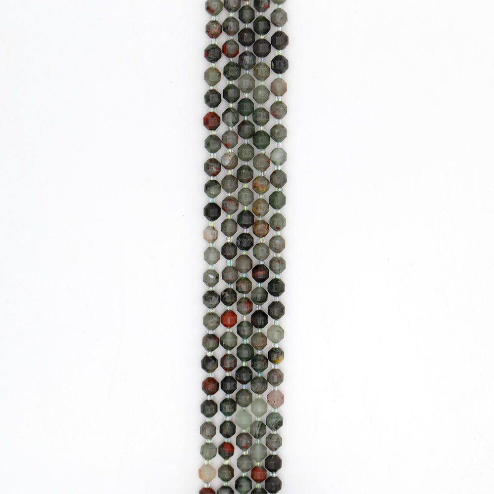 Фото товара гелиотроп биконус грань 8 мм