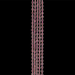 Розовый кварц биконус грань 8 мм