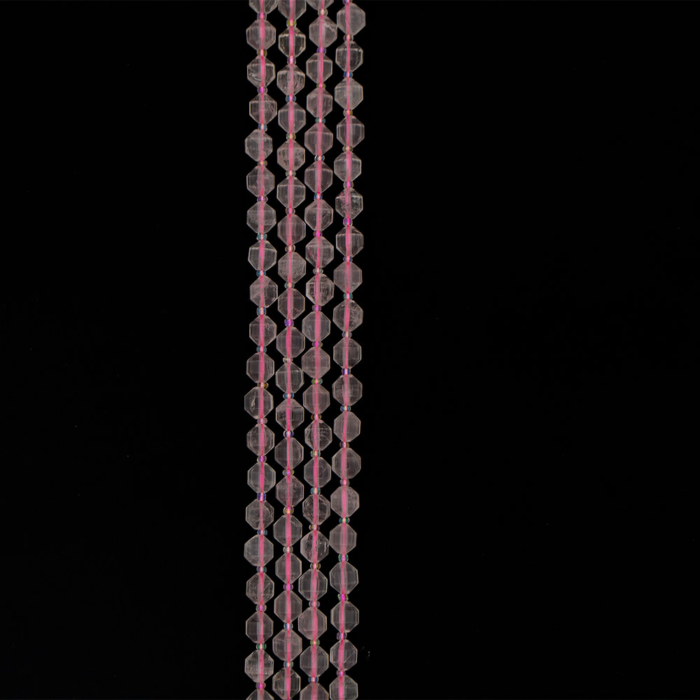 Фото товара розовый кварц биконус грань 10 мм