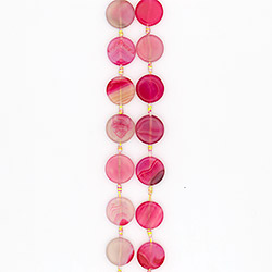 Агат таблетка цвет розово-серый 25 мм