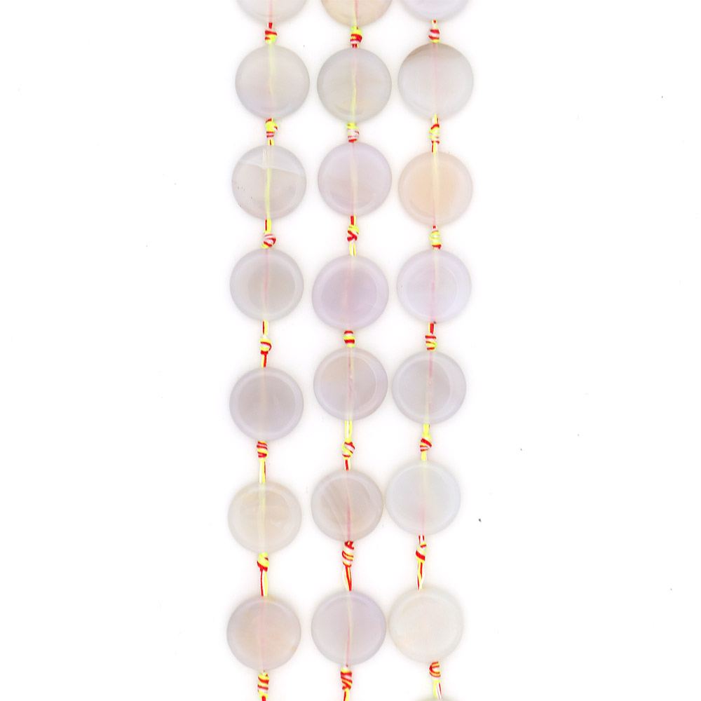 Фото товара агат таблетка цвет светло-серый 25 мм