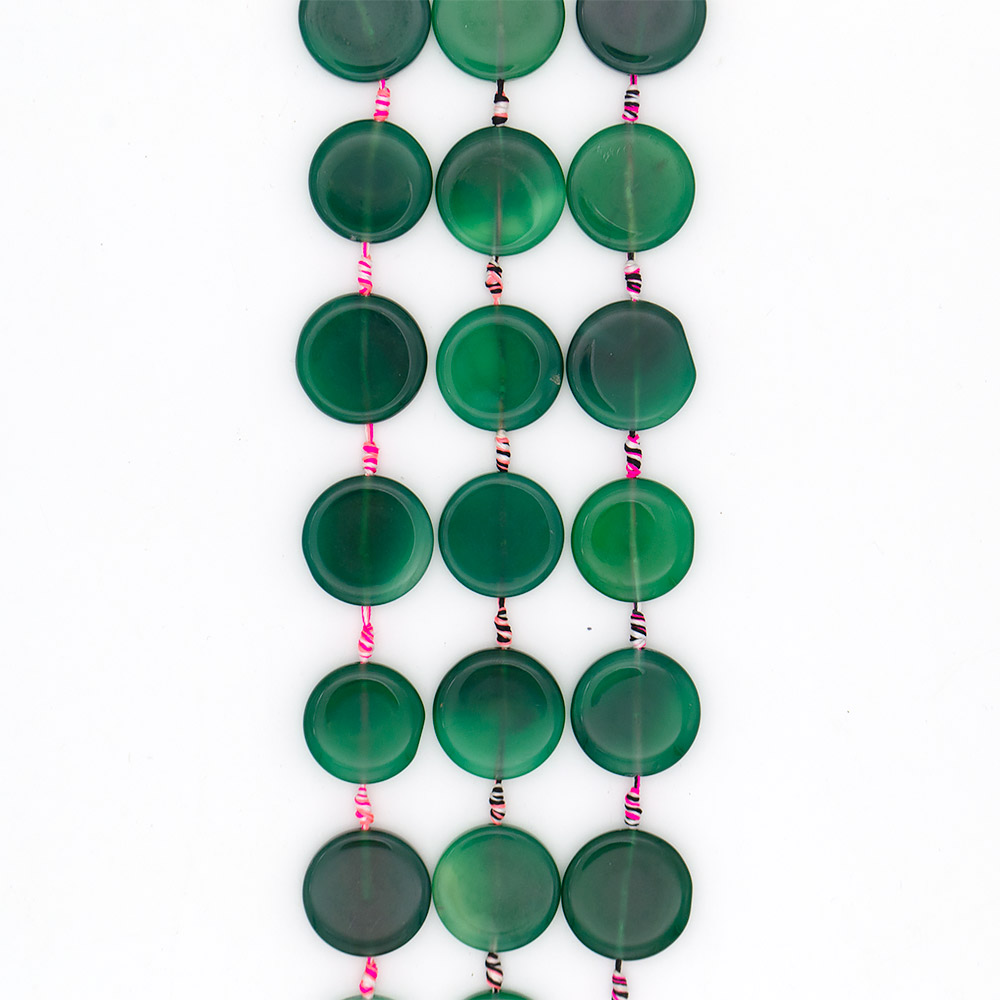 Фото товара агат таблетка цвет зелный 30 мм