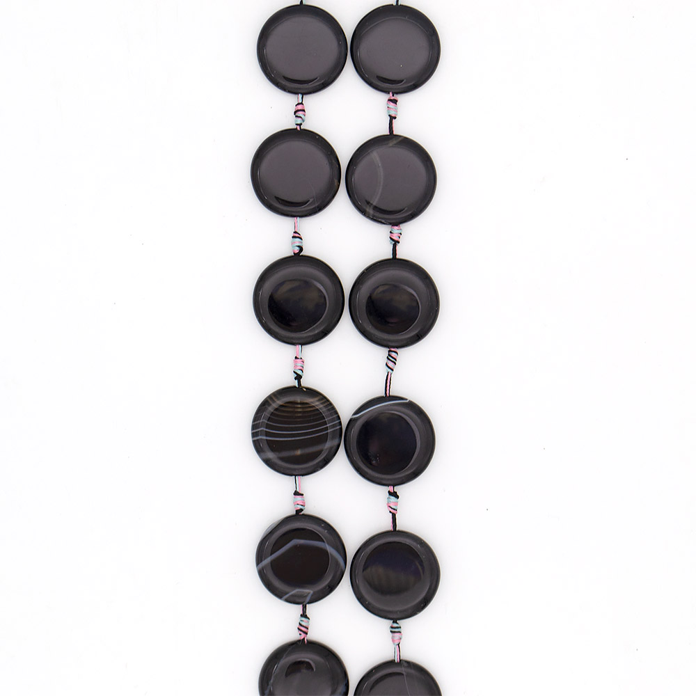 Фото товара агат таблетка цвет черный 30 мм