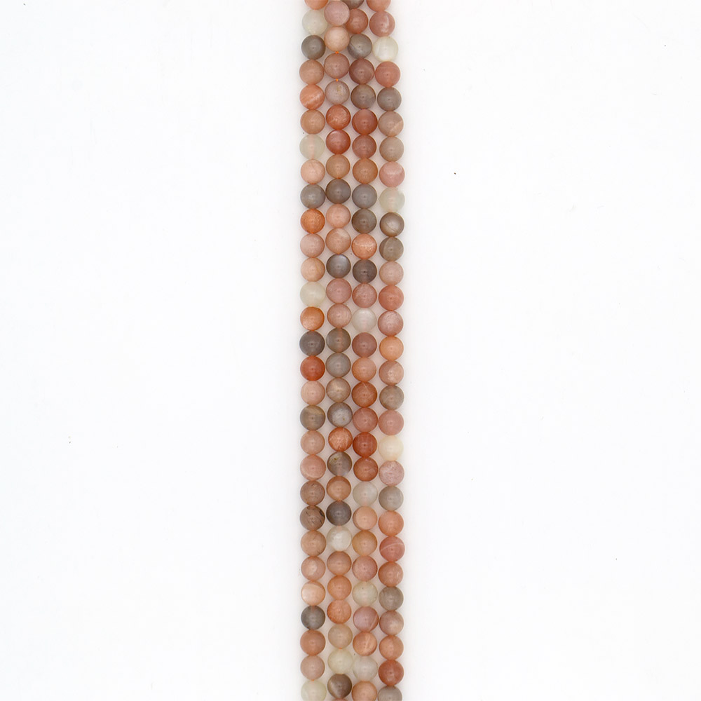 Фото товара солнечный камень с адуляром 8 мм