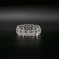 Браслет из горного хрусталя 25*13 мм грань