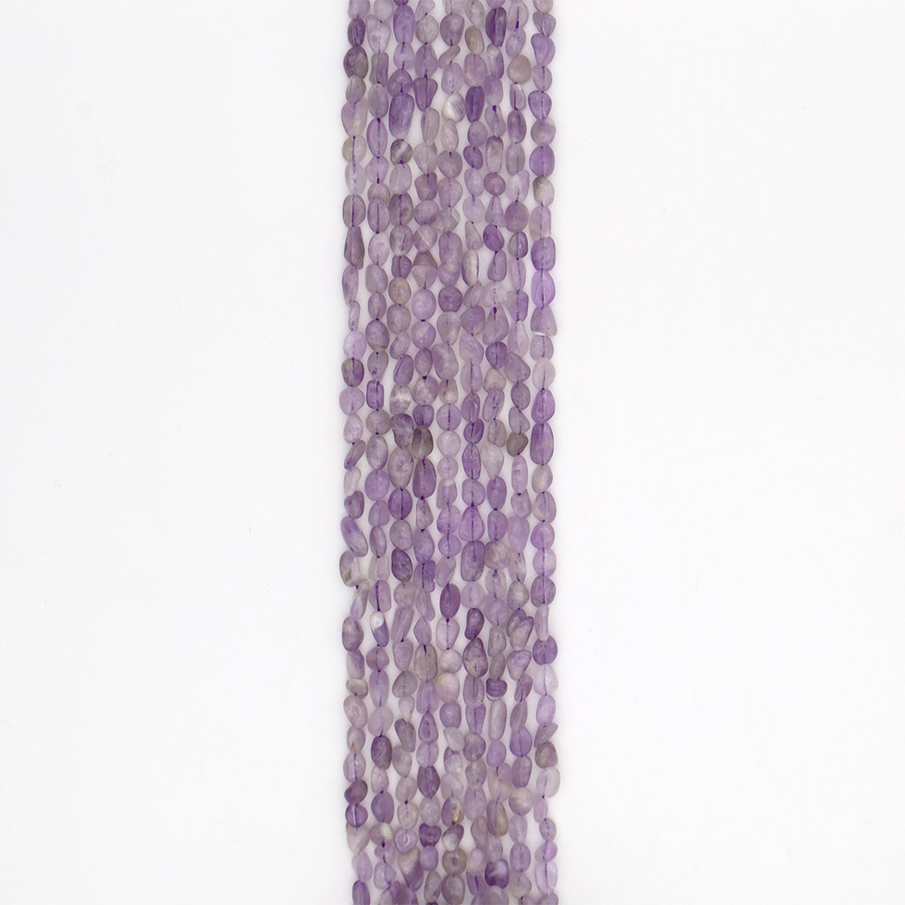 Фото товара аметист светлый галтовка 6*8 мм