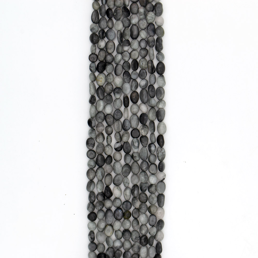 Фото товара кошачий глаз натура галтовка 8*10 мм