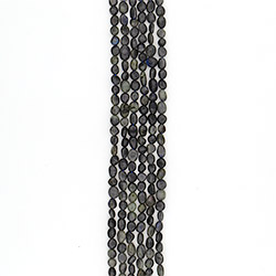 Лабрадор темный галтовка 8*10 мм