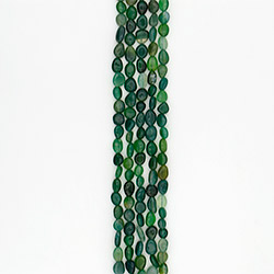 Агат галтовка цвет зеленый 8*10 мм