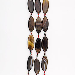 Агат таблетка цвет коричневый овальная 48*20 мм