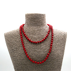 Бусы из коралла имитации шар 8 мм