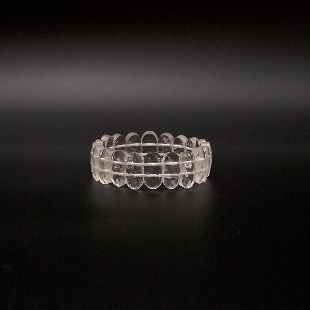 Фото товара браслет из горного хрусталя 20*10 мм грань