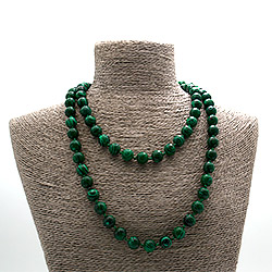 Бусы из малахита имитации шар 12 мм