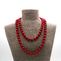 Бусы из коралла имитации шар 12 мм