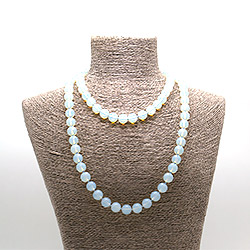 Бусы из лунного камня имитации шар 12мм 