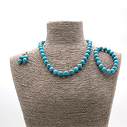 Бусы,браслет из бирюзы имитации шар