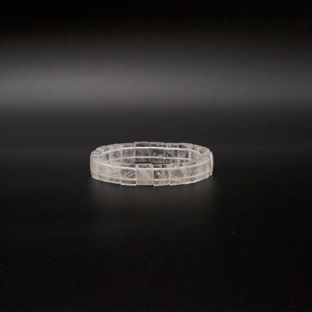 Фото товара браслет из горного хрусталя 12*9 мм грань