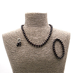 Фото товара бусы,браслет,серьги из гранат шар