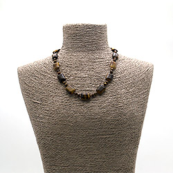 Фото товара бусы из тигрового глаза прямоугольник