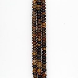 Агат рондоль цвет светло-коричневый 9*14 мм