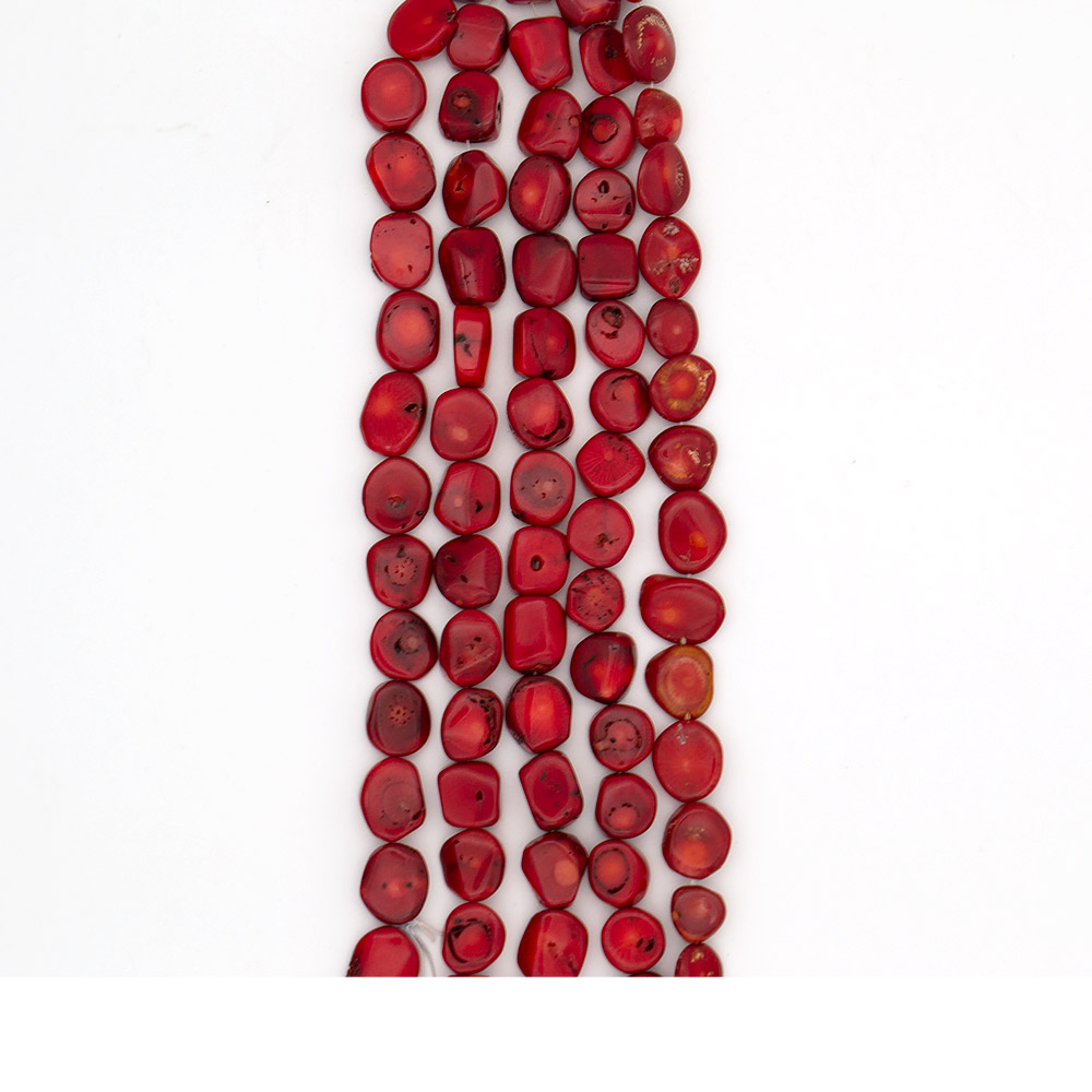 Фото товара коралл тонированный галтовка круглая