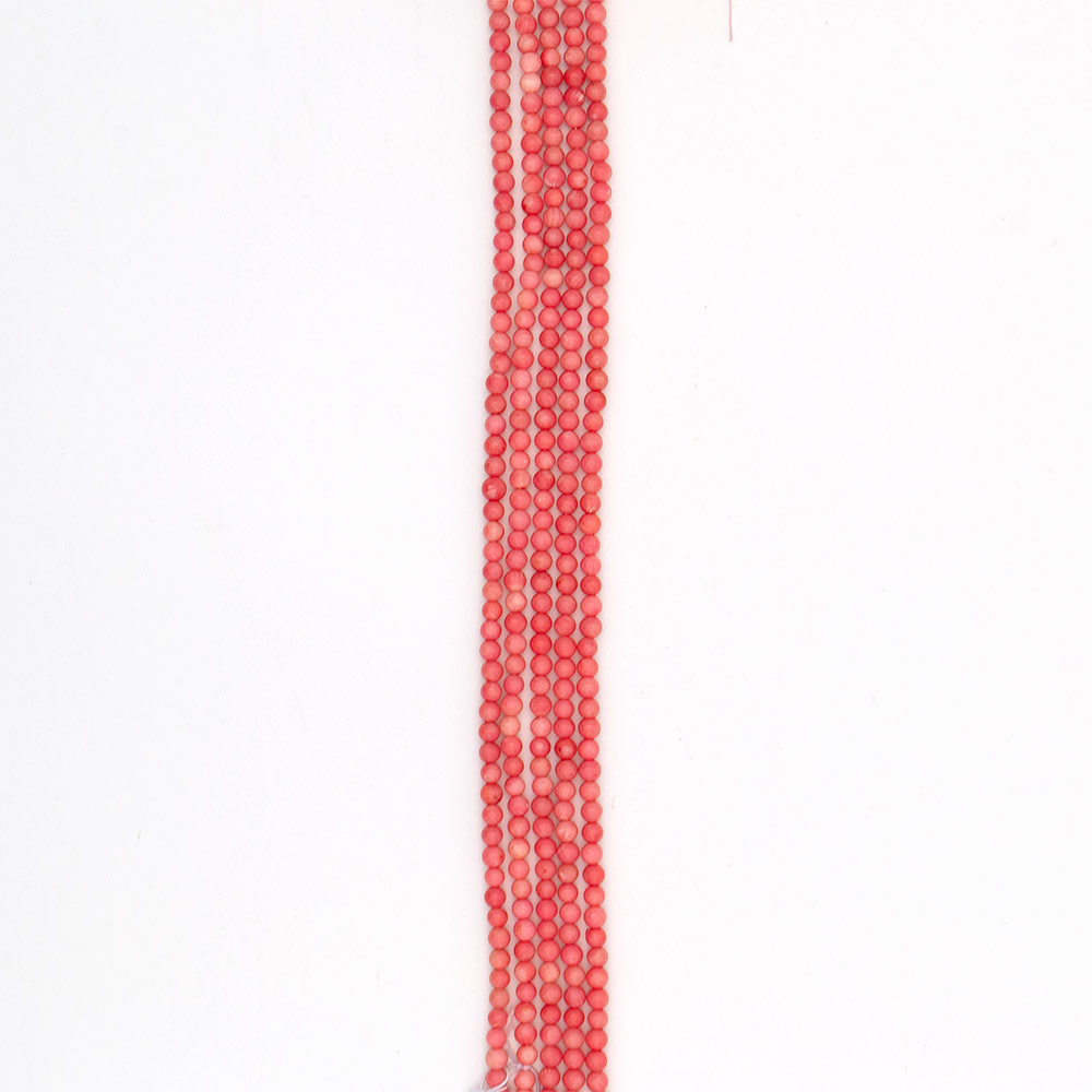 Фото товара коралл тонированный бело-коралловый 6 мм