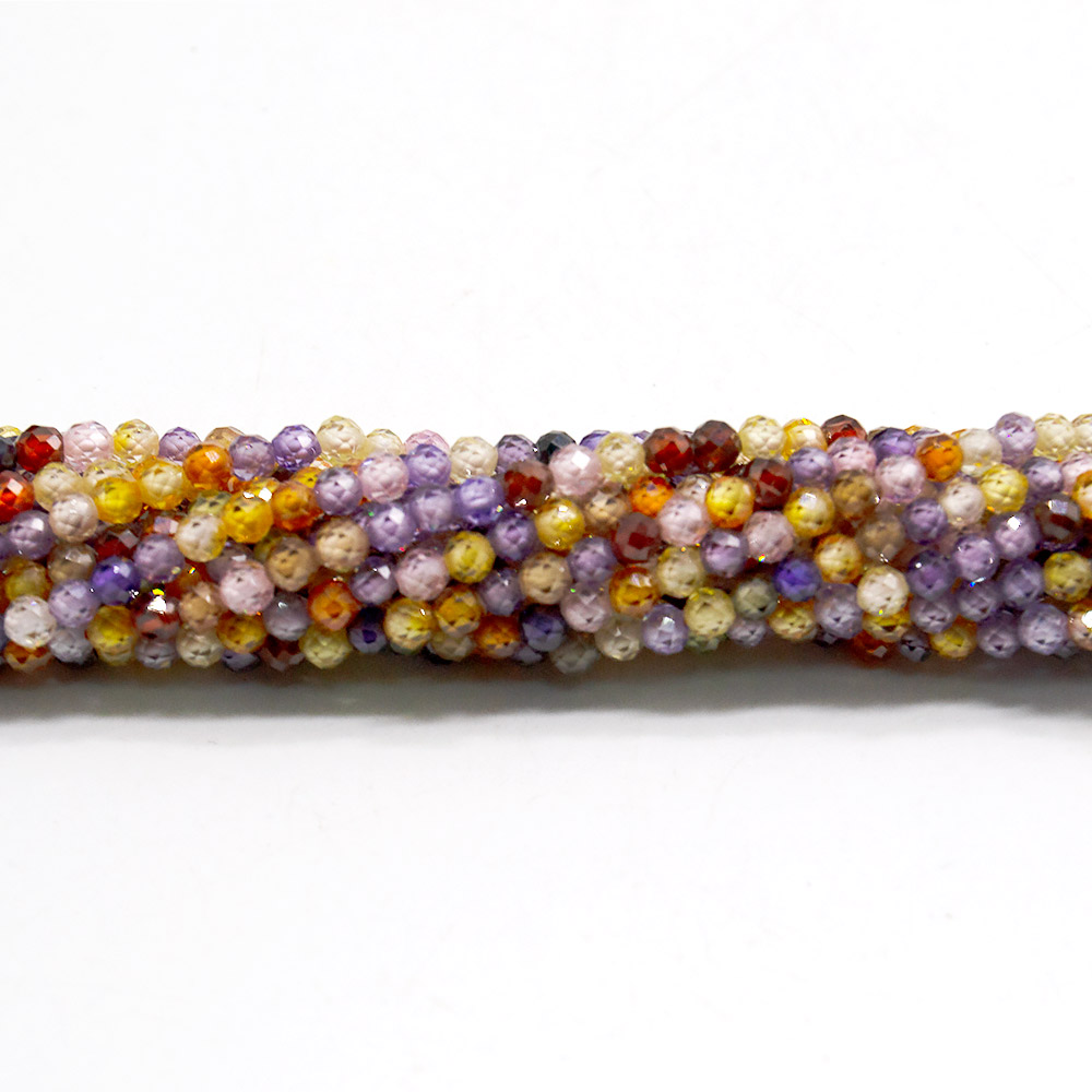 Фото товара циркон цвет "ассорти" 3 мм шар грань