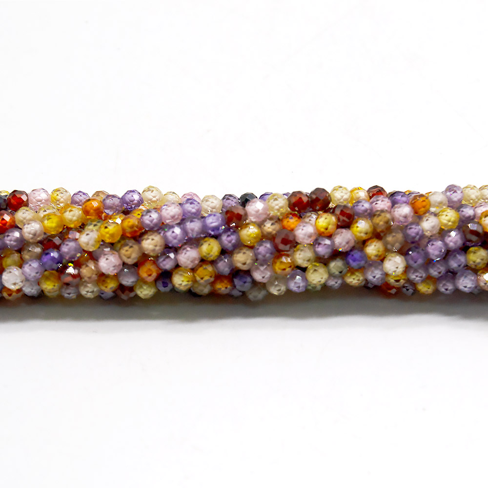 Циркон цвет "Ассорти" 3 мм шар грань