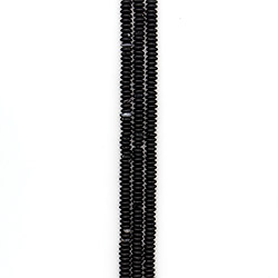 Агат разделитель цвет черный 4*10 мм