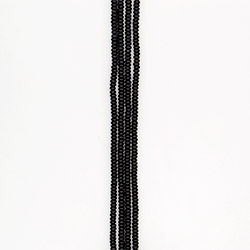 Агат разделитель цвет черный 3*6 мм