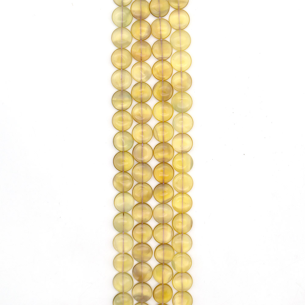 Фото товара цитрин имитация таблетка 16 мм