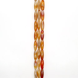 Фото товара сердолик бело-рыжий бочата 30*10 мм