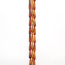 Фото товара сердолик бело-рыжий капля 30*8 мм