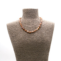 Бусы из солнечного камня галтовка 10*8 мм